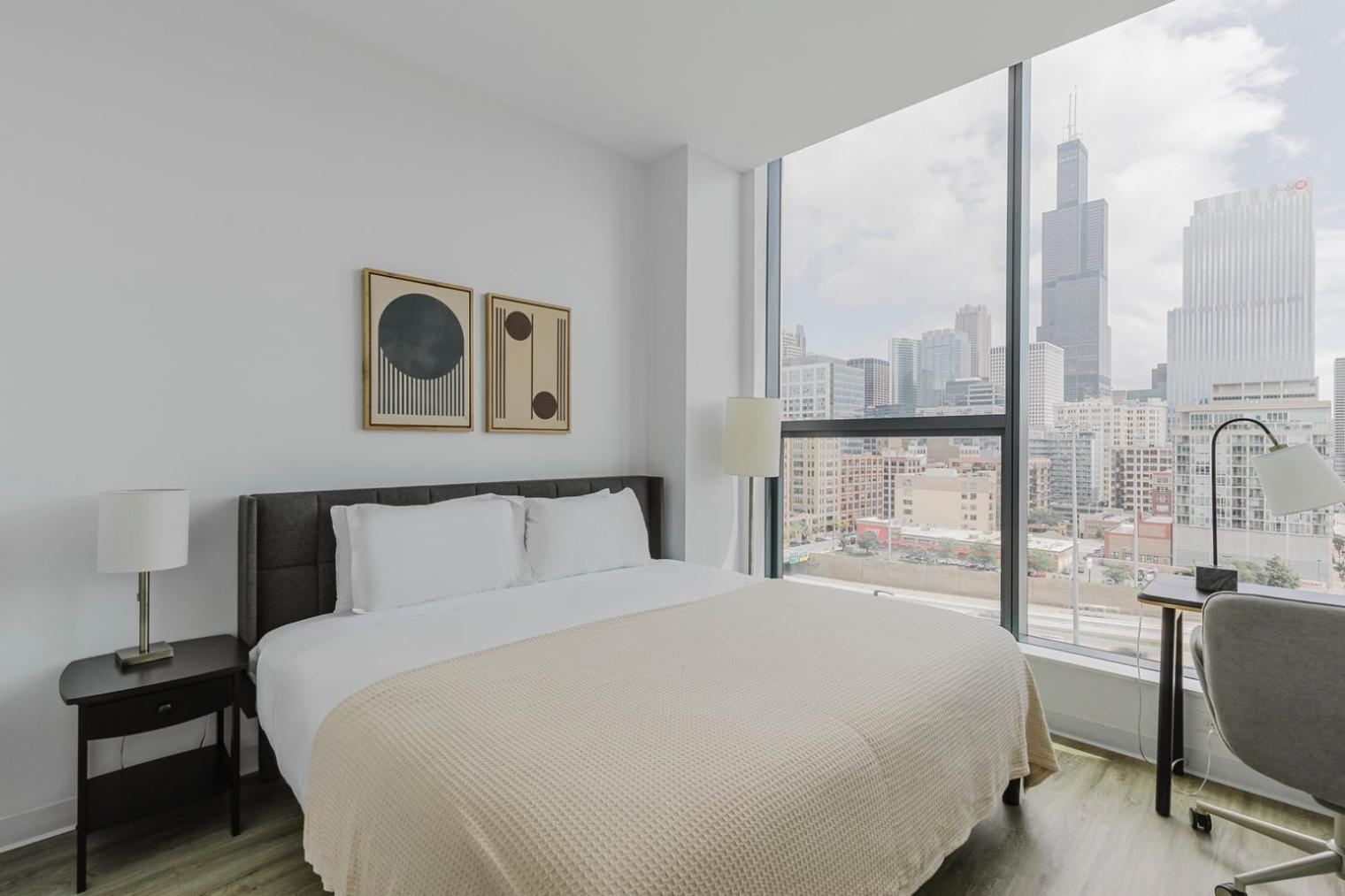 芝加哥W Loop 2Br W Gym Pool In Heart Of Greektown Chi-540公寓 外观 照片